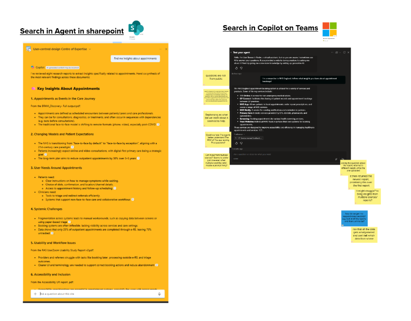 Sharepoint Agent vs. Copilot for searching